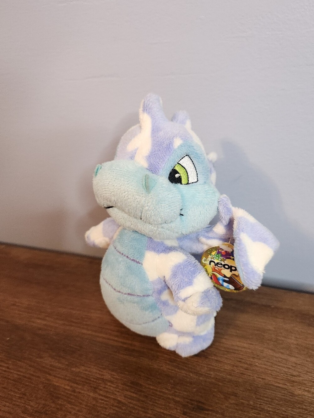 Neopets Blue & White Plush Dragon Cloud Scorchio 2004 Has The Tag